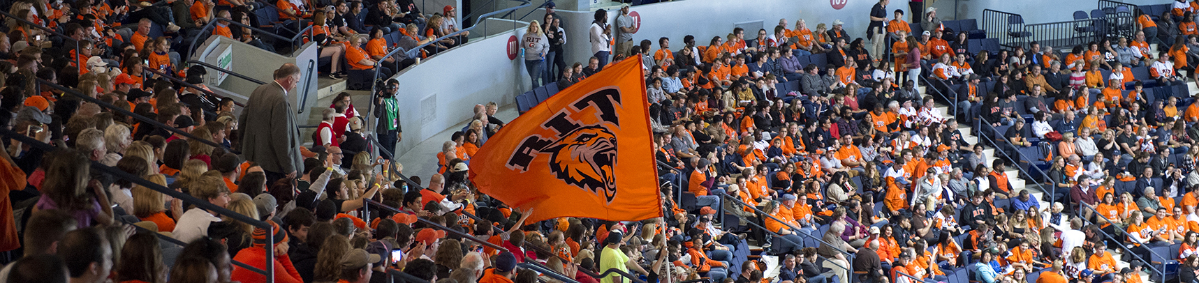 Image of RIT Fans at hockey game.