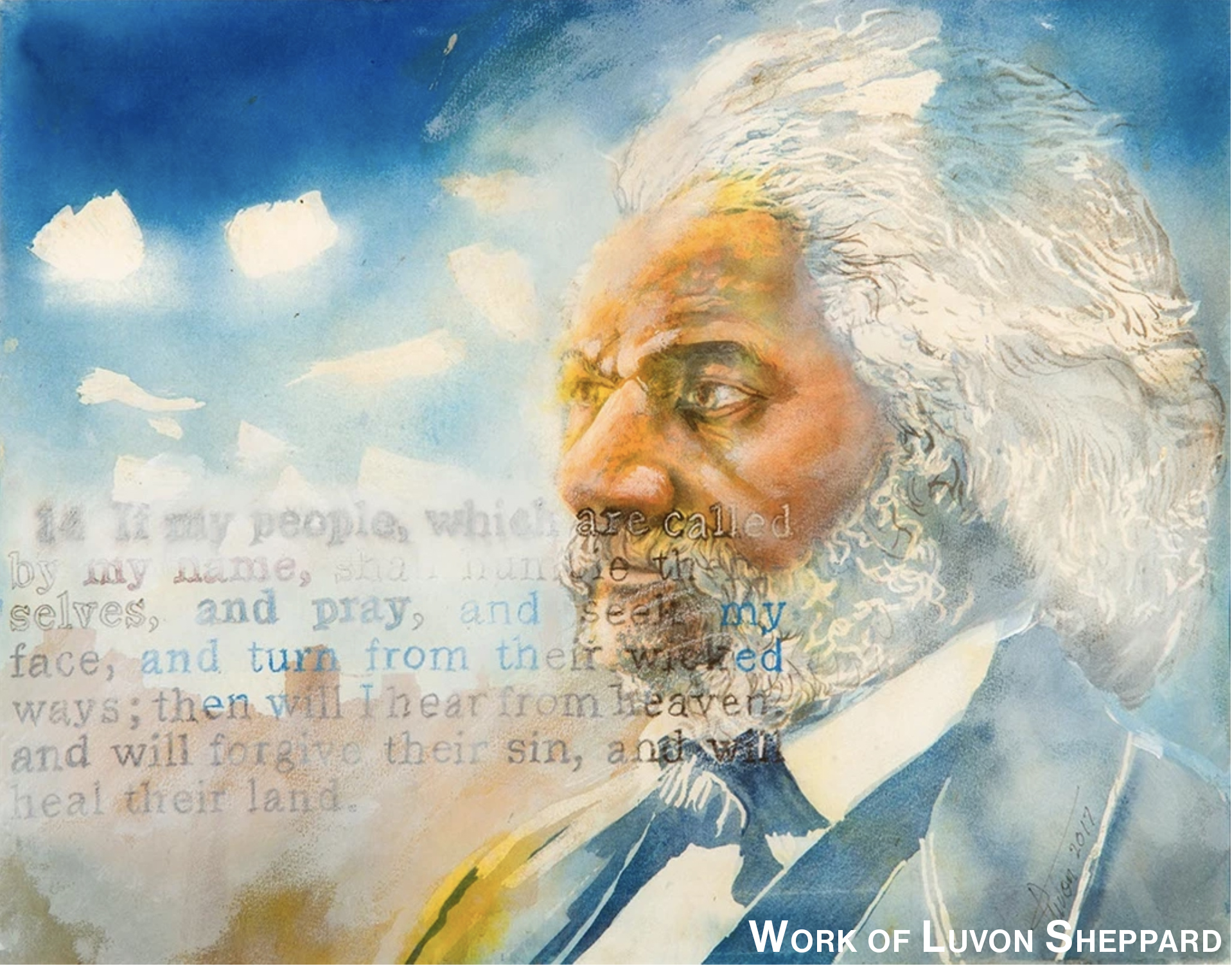 piece of artwork of Frederick Douglass