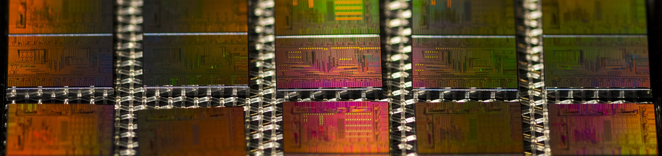 image of multiple computer chips placed in rows