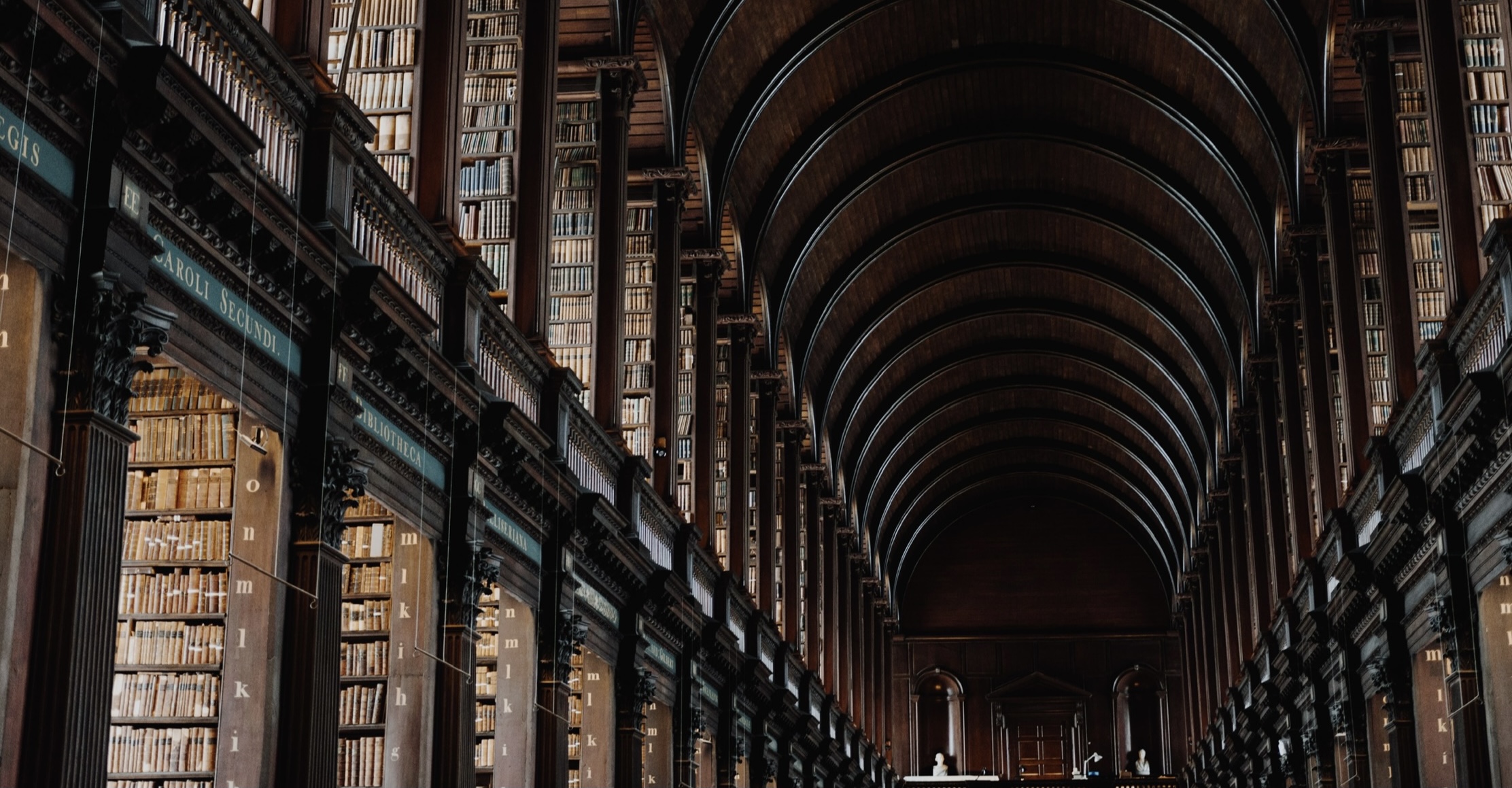 A vast library of legal books