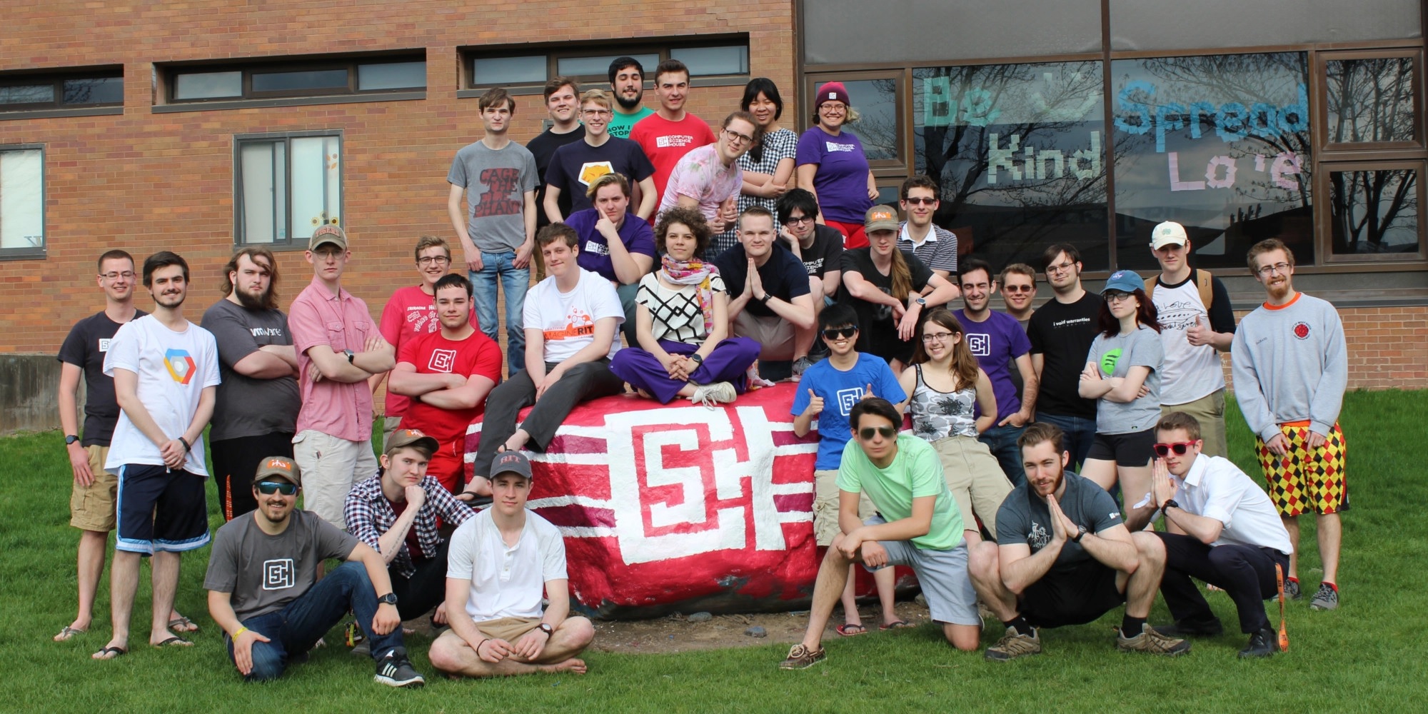 Students outside of Computer Science House