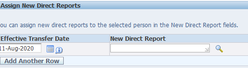 Assign new direct report