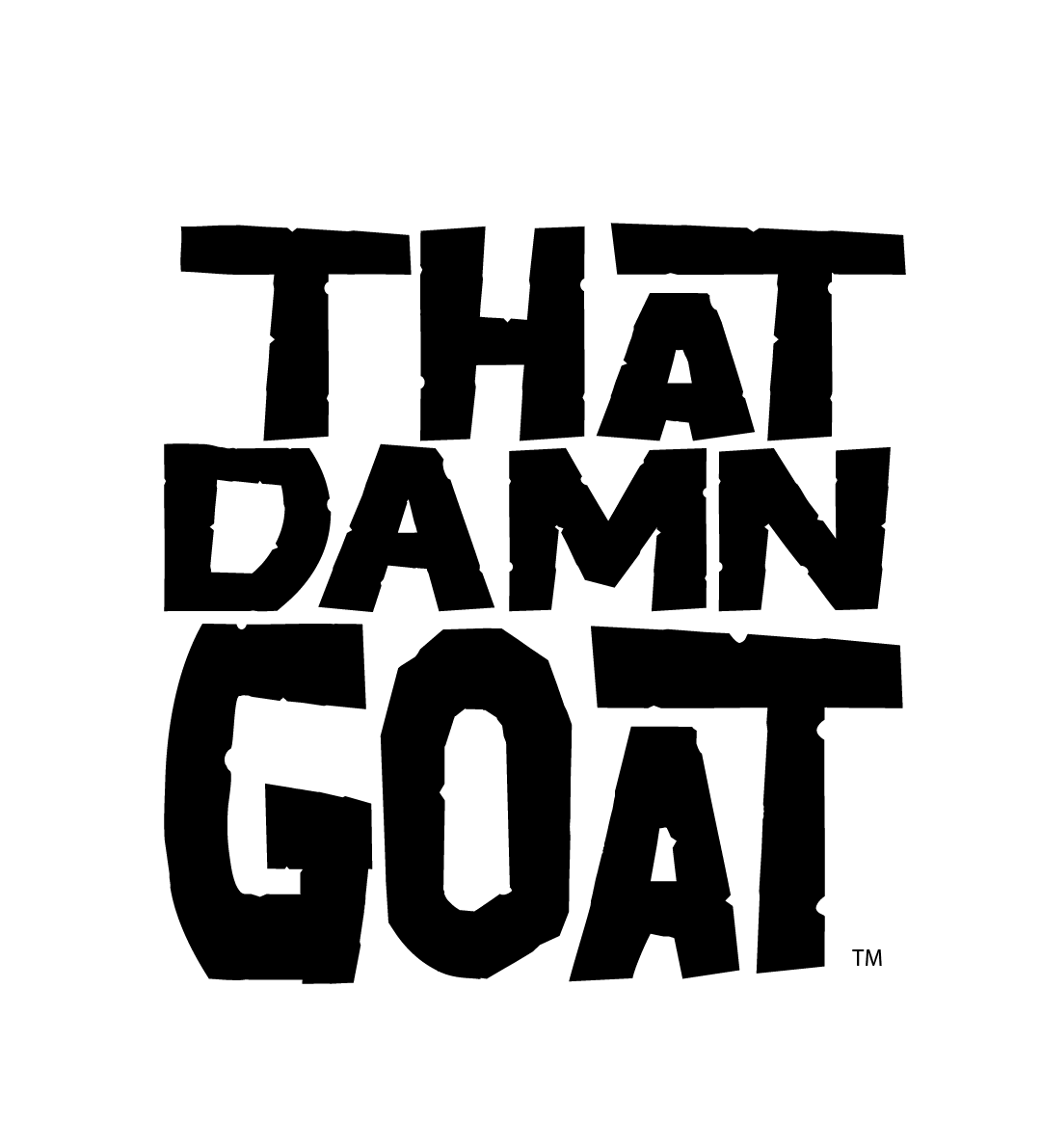 That damn goat graphic text