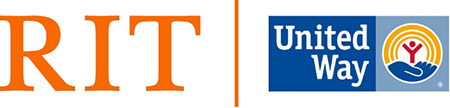 logo lockup of RIT | United Way