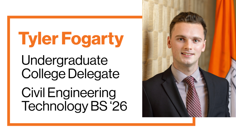 '26 Undergraduate College Delegate, Civil Engineering Technology RIT