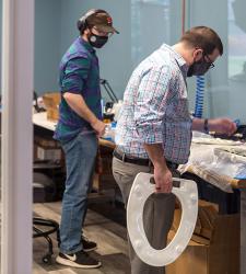 Alumni join forces to market smart toilet seat