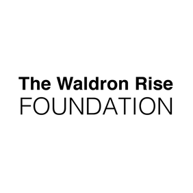 Logo of "The Waldron Rise Foundation", black script