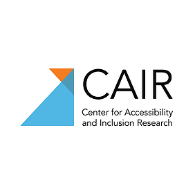Logo of the Center for Accessibility and Inclusion Research (CAIR), colorized