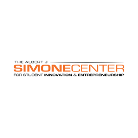 Logo of The Alber J. Simone Center: For Student Innovation & Entrepreneurship, colorized