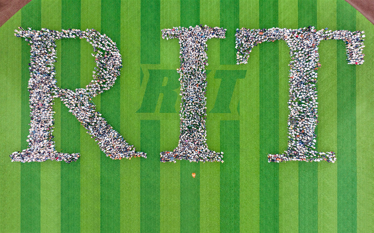 Student spelling out R I T