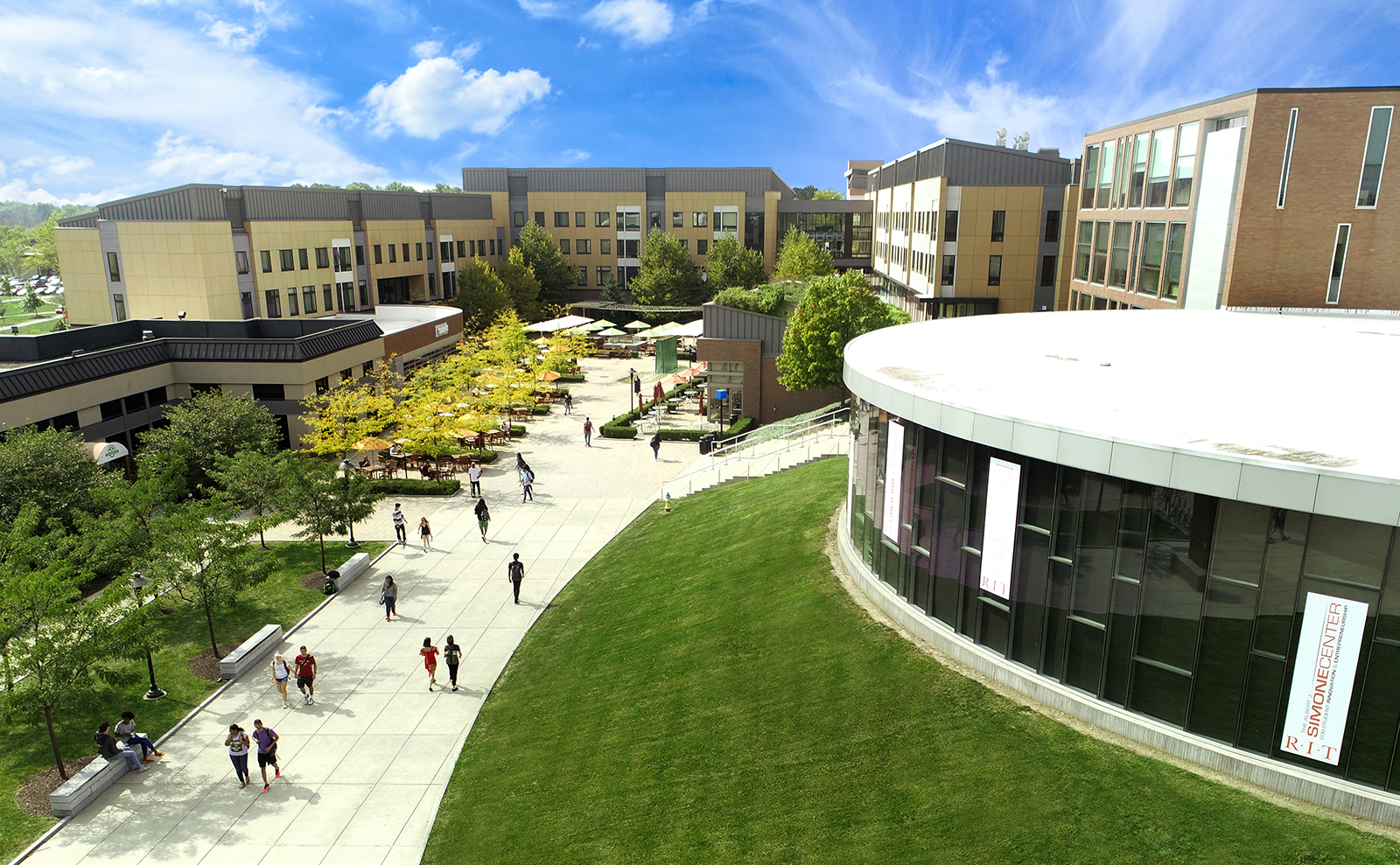 Aerial view of RIT campus