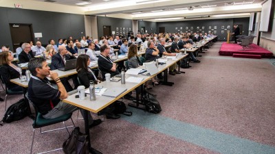 CIMS conference audience from the front.