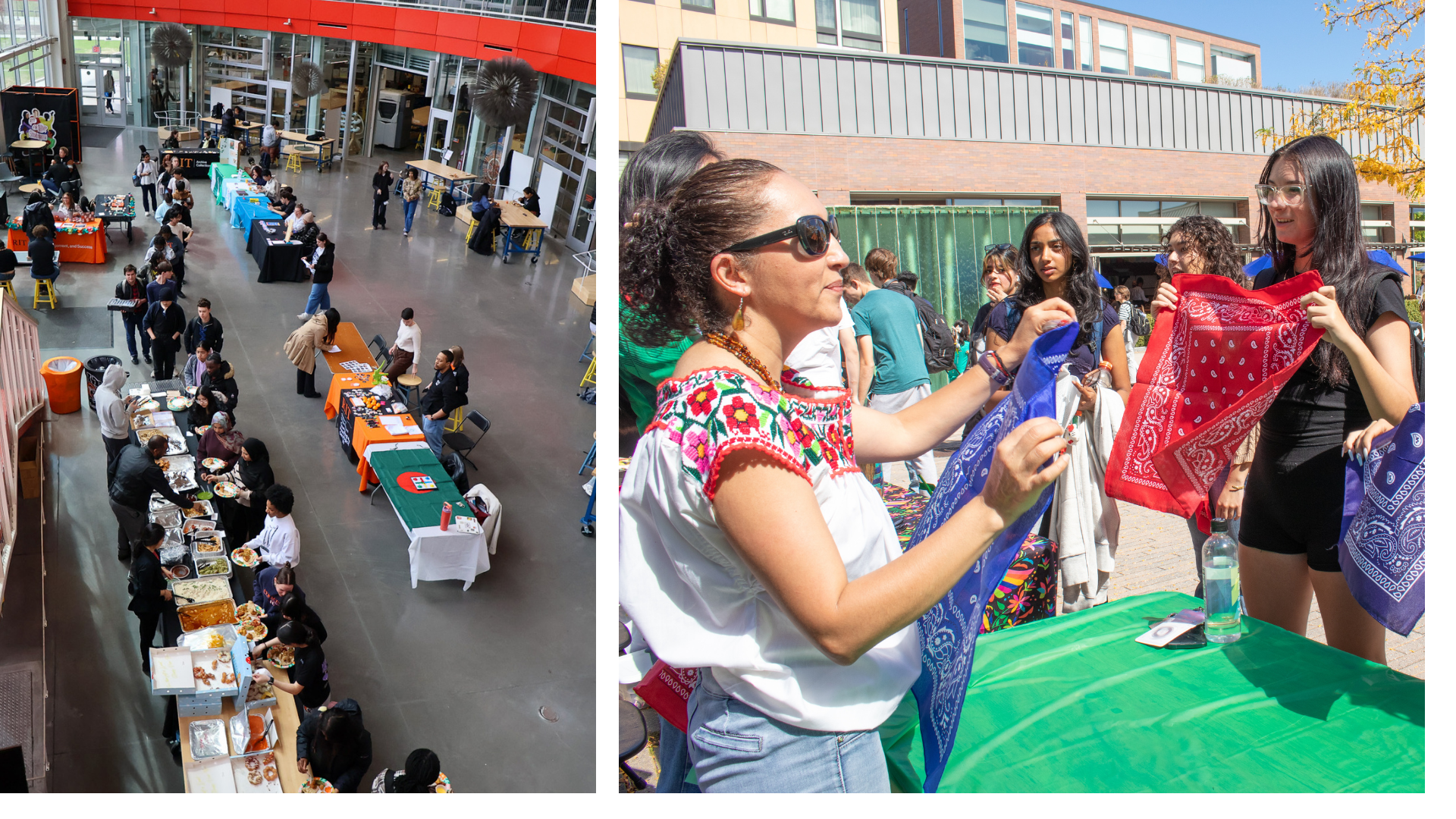 Two photos of events
