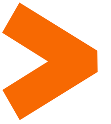 Orange greater than symbol