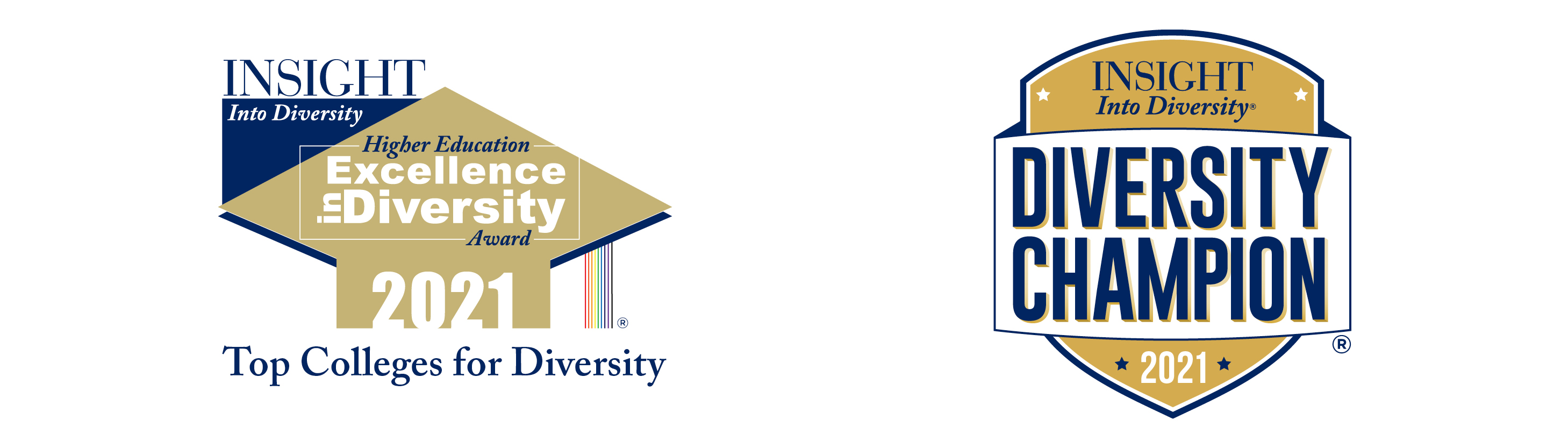 two logos on white background 