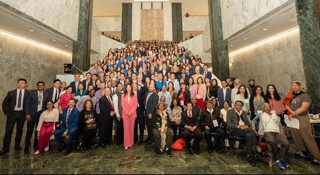 A large group of people