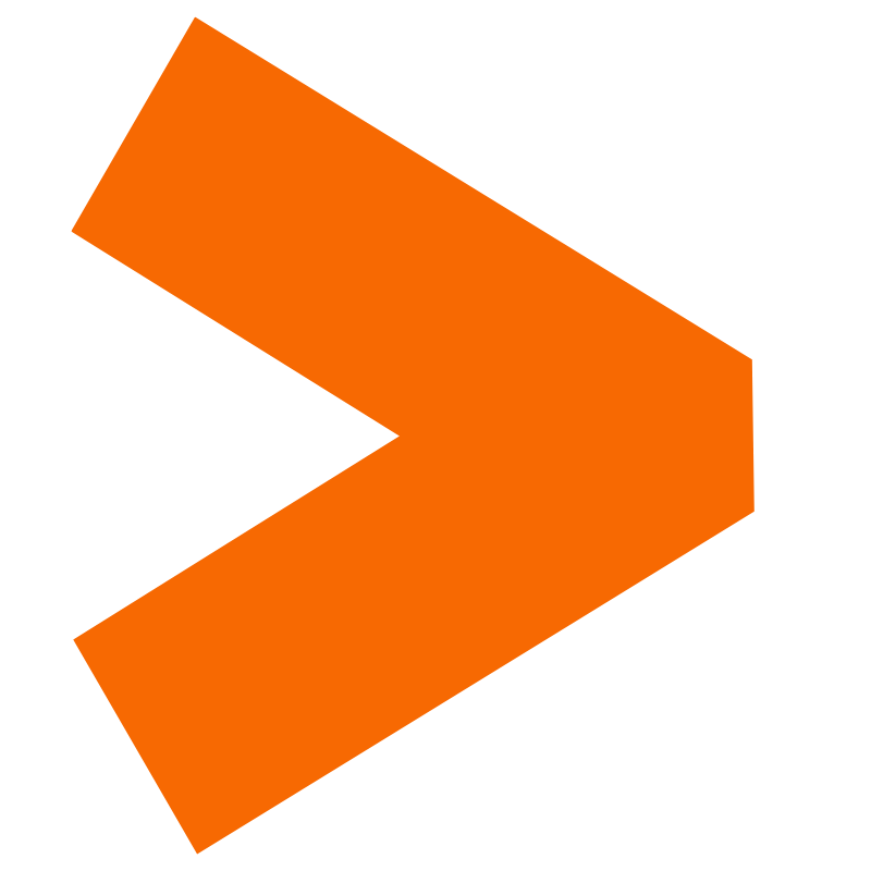 orange greater than symbol