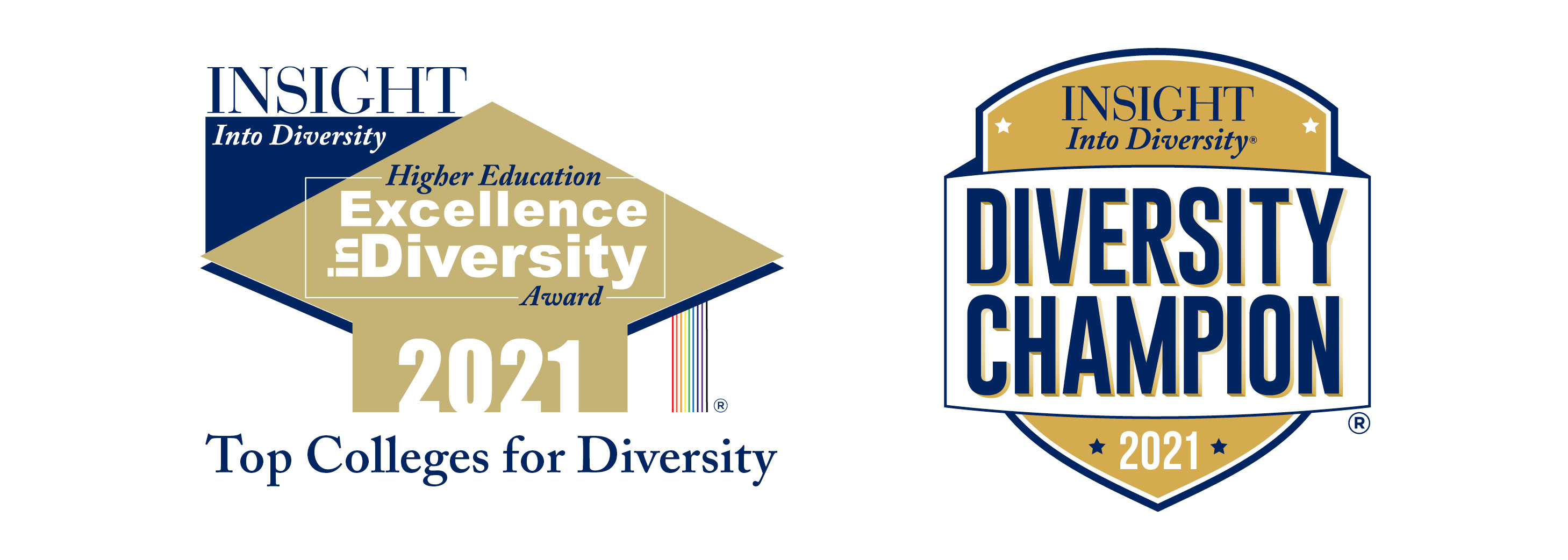 two logos on white background