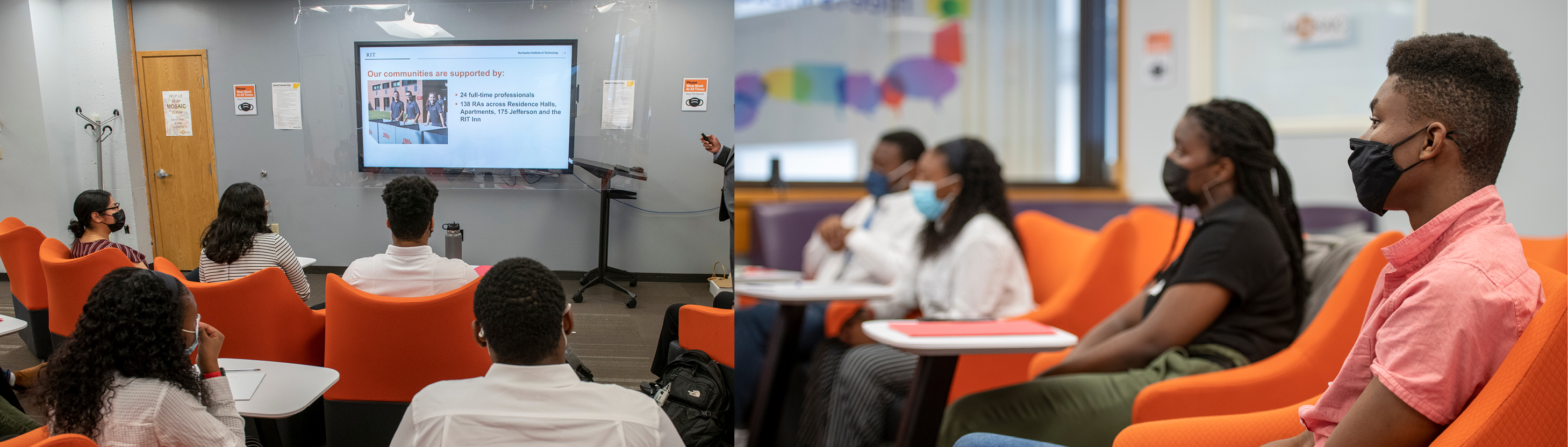 two photos of the MOSAIC center