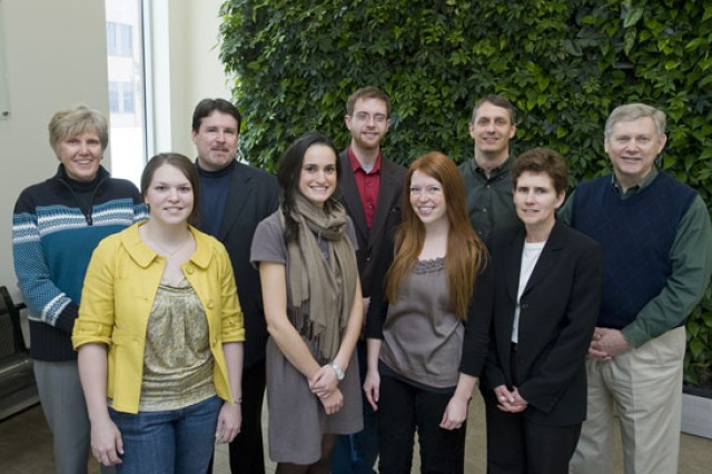 Team posing together