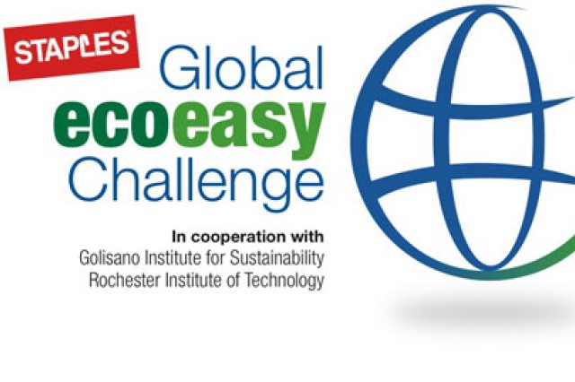 Logo for "Staples Global ecoeasy Challenge"