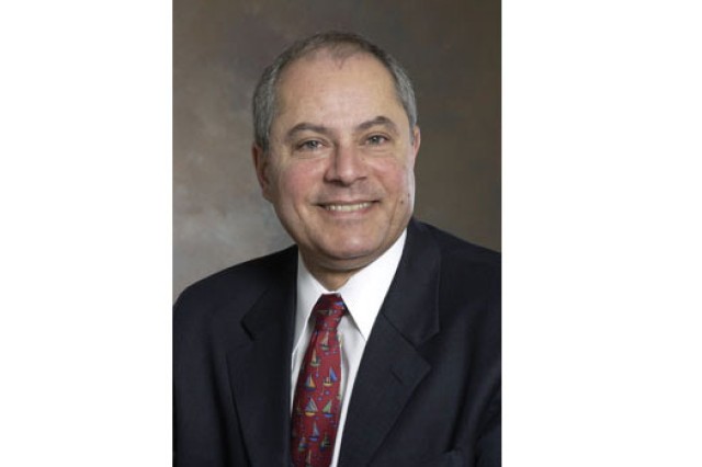 Professor posing for camera