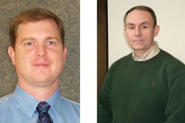 Two pictures of people posing