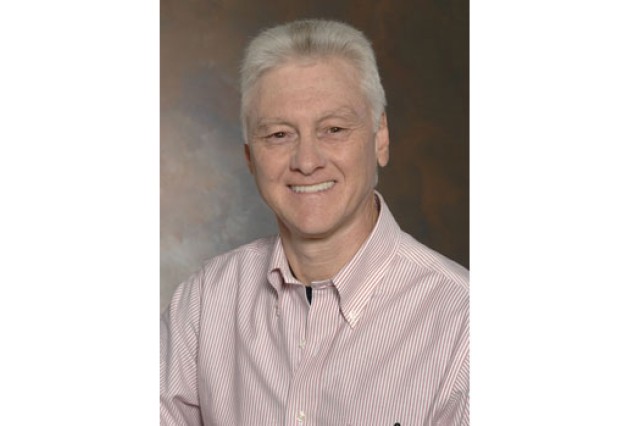 Professor posing for camera