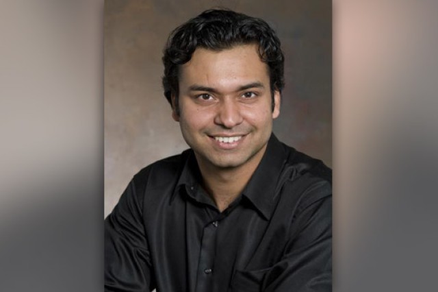 Professor posing for camera