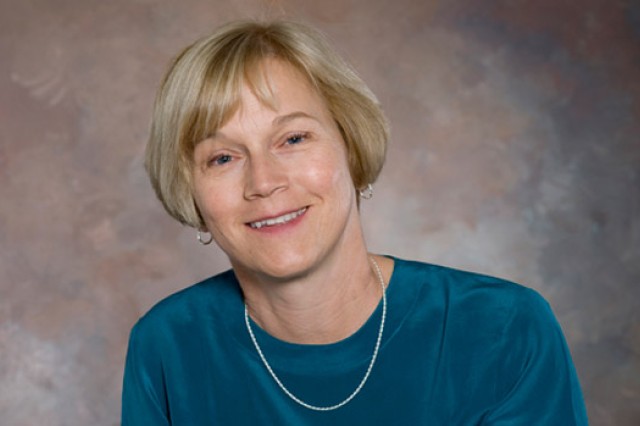 Professor posing for camera