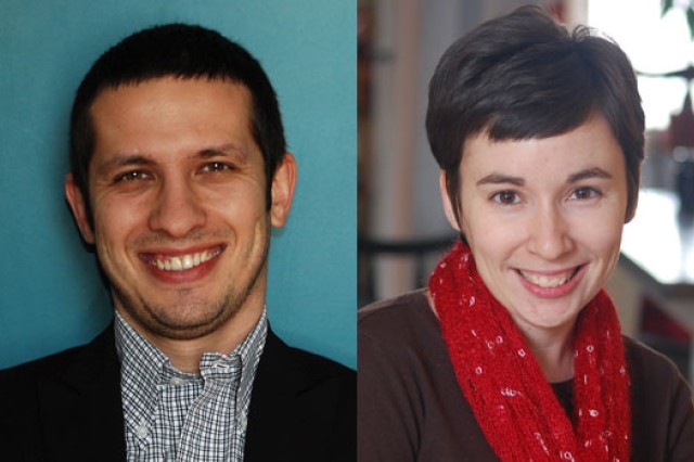 Two portraits side by side