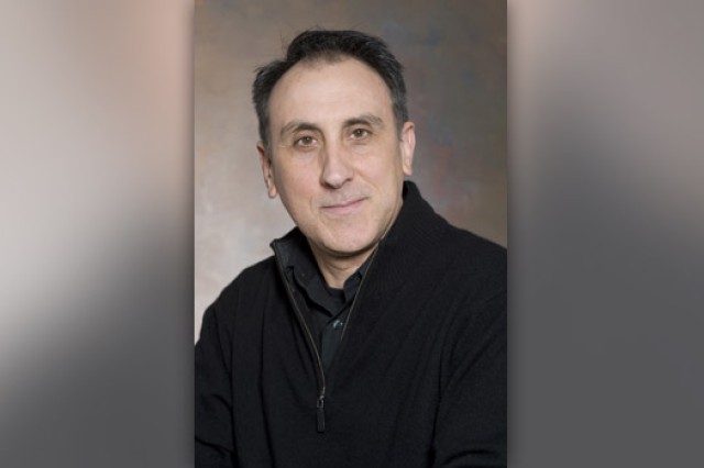 Professor posing for camera