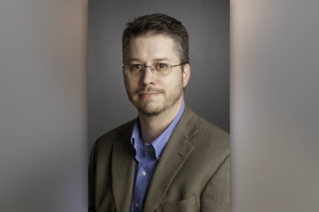 Professor posing for camera