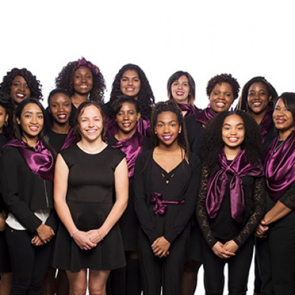 People gathered for picture at event