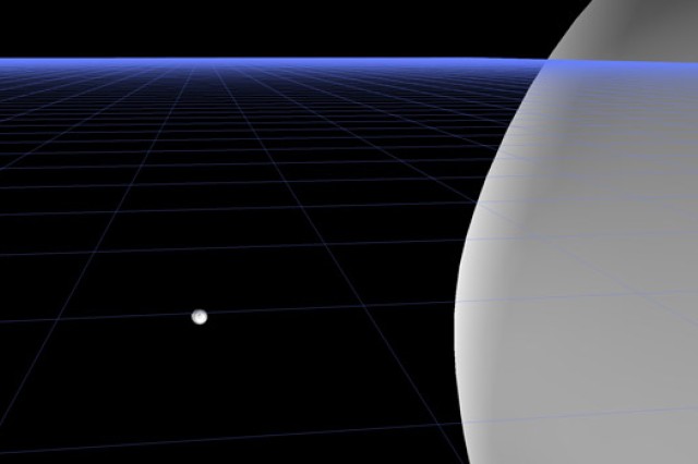 Computer rendering of space rock