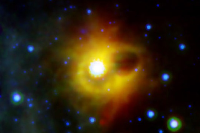 Picture of collapsed star