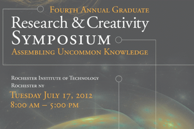 Poster for "Fourth Annual Graduate Research and Creativity Symposium"