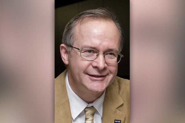 Professor posing for camera