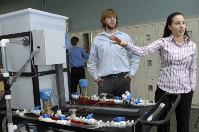 Students presenting there mechanism