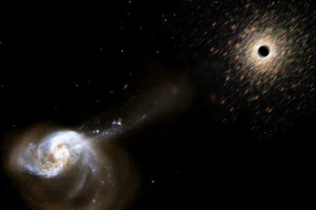 Art of Black hole and galaxy