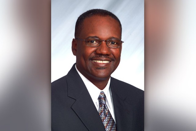 Professor posing for camera