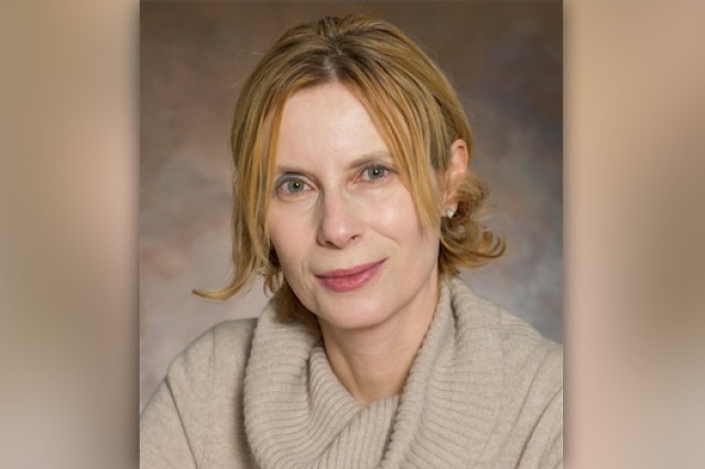 Professor posing for camera