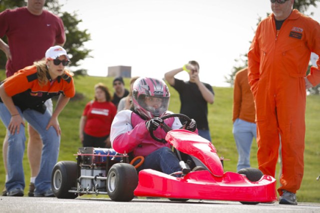 People gathered around car