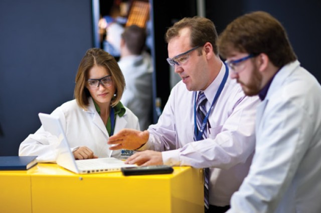 People working on project