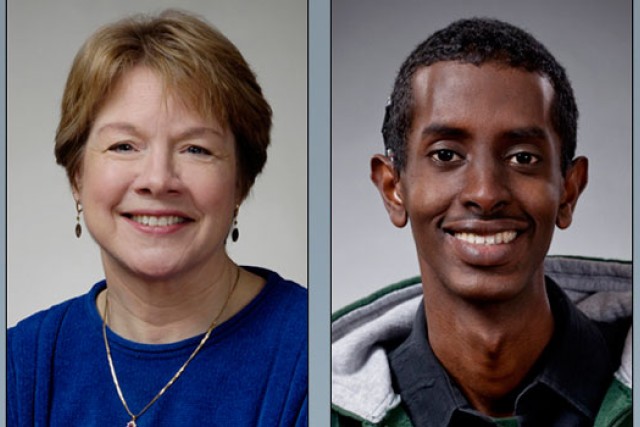 Two portraits side by side