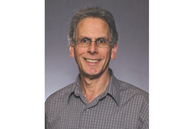 Professor posing for camera