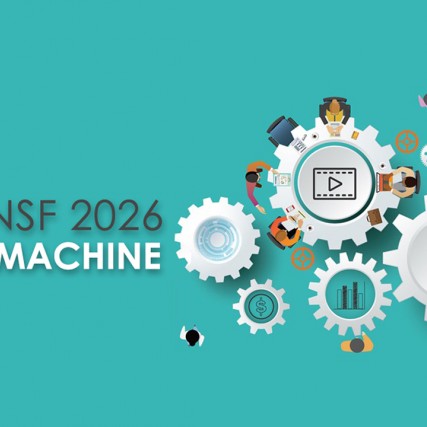 NSF 2026 Idea Machine logo with gears