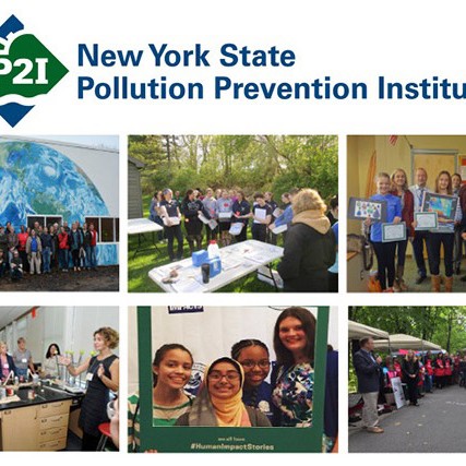 collage of six photos of community projects.