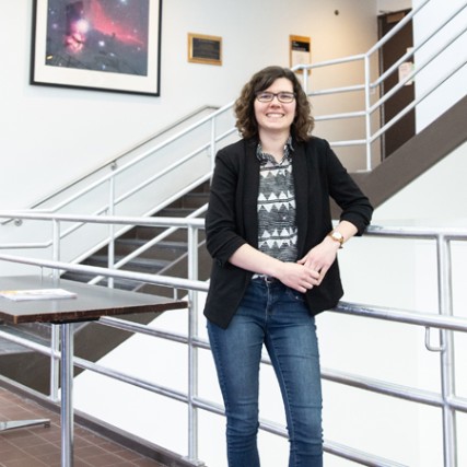 photo of Tyler Hayes in the Carlson Center at RIT