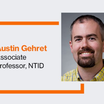 Associate professor Austin Gehret.